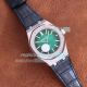 Copy Audemars Piguet Royal Oak 15500 Watch SS Smoke Green Dial Black Leather (3)_th.jpg